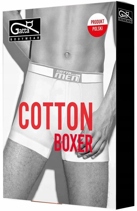 6 X GATTA BOXER BOKSERKI MĘSKIE BAWEŁNA SZARE BIAŁE XL