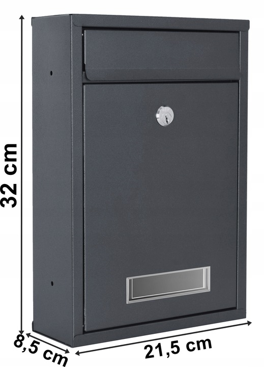 SKRZYNKA POCZTOWA NA LISTY POCZTĘ Z NUMEREM DOMU NAZWĄ ULICY NAPIS