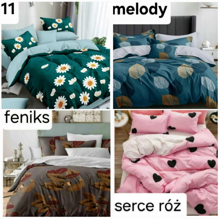 POŚCIEL 200x220 + PRZEŚCIERADŁO komplet pościeli