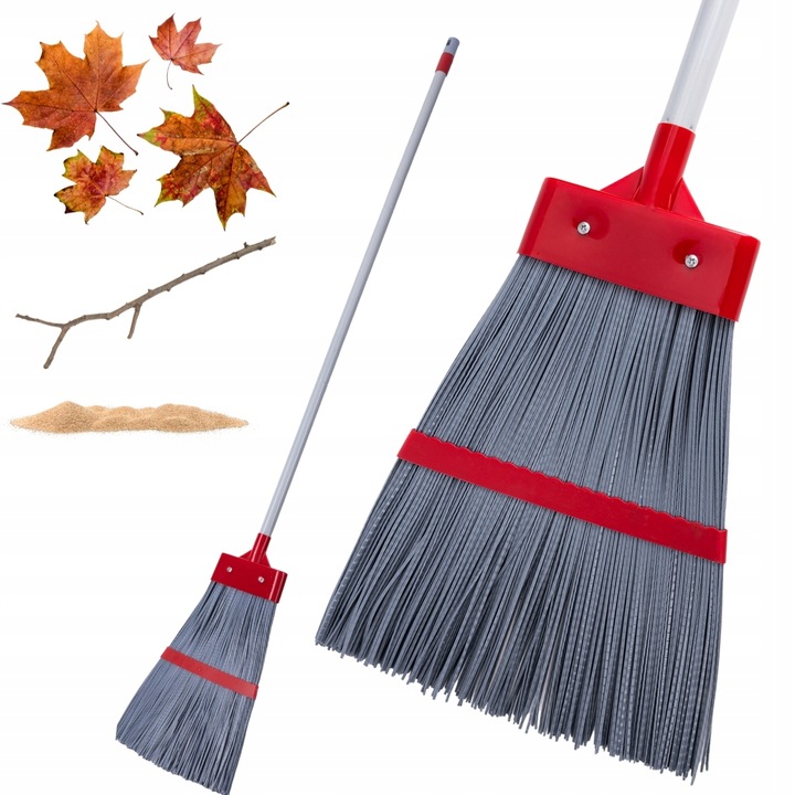 MIOTŁA OGRODOWA ZMIATACZ DO OGRODU PCV DŁUGA BARDZO WYTRZYMAŁA