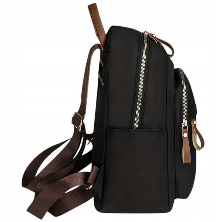 PLECAK DAMSKI PLECACZEK DO PRACY SZKOŁY CZARNY STYLOWY MIEJSKI POJEMNY