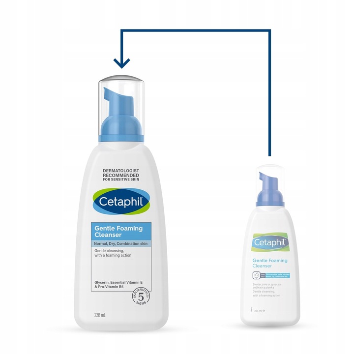 Zestaw Cetaphil DA Ultra Krem i Lekka pianka