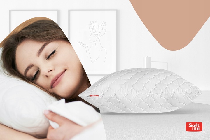 2 x PODUSZKA 60X70 ANTYALERGICZNA GRUBA ZAMEK