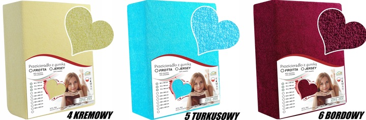 Prześcieradło FROTTE - BAWEŁNA - LUX z Gumką 160x200 POLSKIE