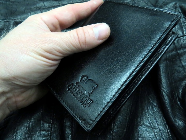 SKÓRZANY PORTFEL MĘSKI ABIATTI OCHRONA KART RFID !