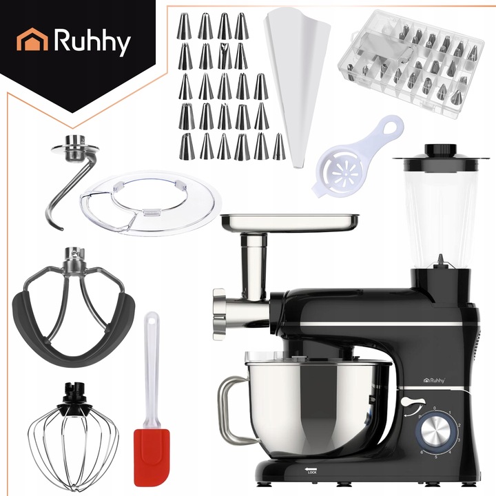Robot Planetarny Kuchenny RUHHY z Blenderem Maszynka do Mielenia Mięsa