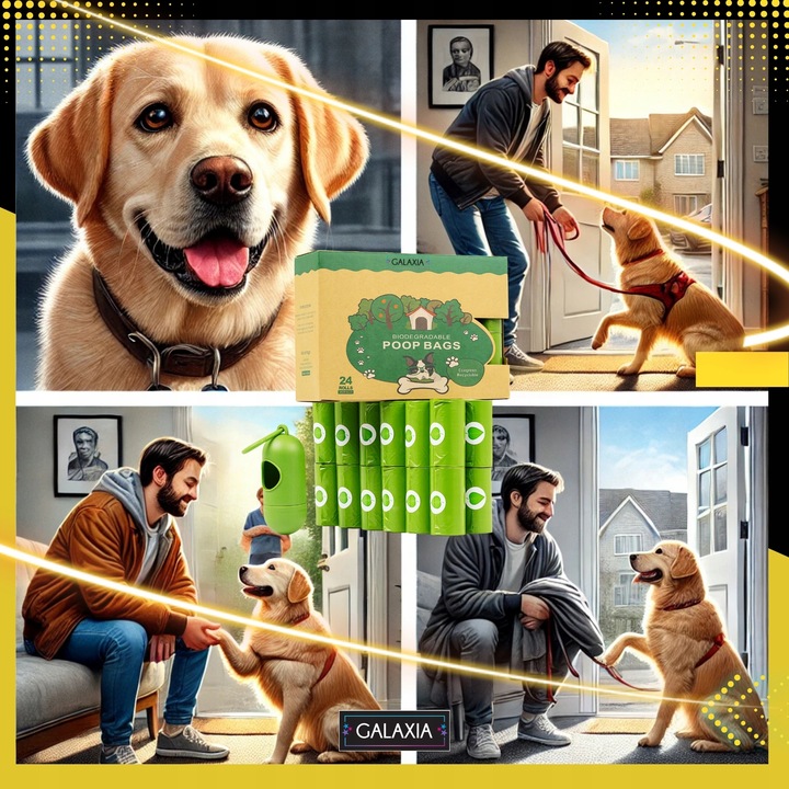 WORECZKI Na Psie Odchody BIODEGRADOWALNE Worki na Kupy BIO + ETUI 360 sztuk