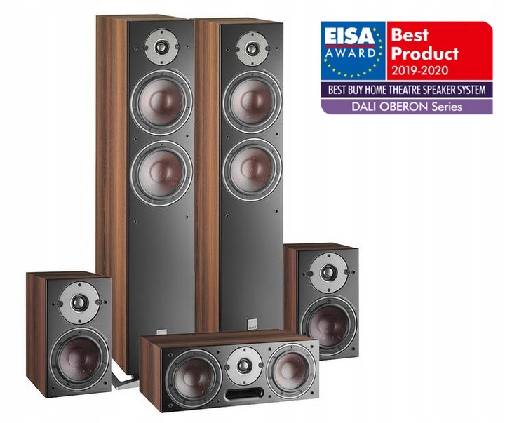DALI OBERON 5+1+VOKAL DARK WALNUT ZESTAW KINA 5.0