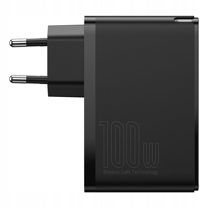 BASEUS MOCNA ŁADOWARKA SIECIOWA ZASILACZ 2X USB USB-C QC 100W + KABEL TYP-C