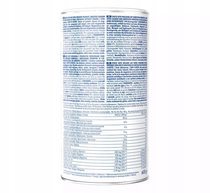 |ODM| Mix Keto Czekoladowy |600g| bez dodatku cukru