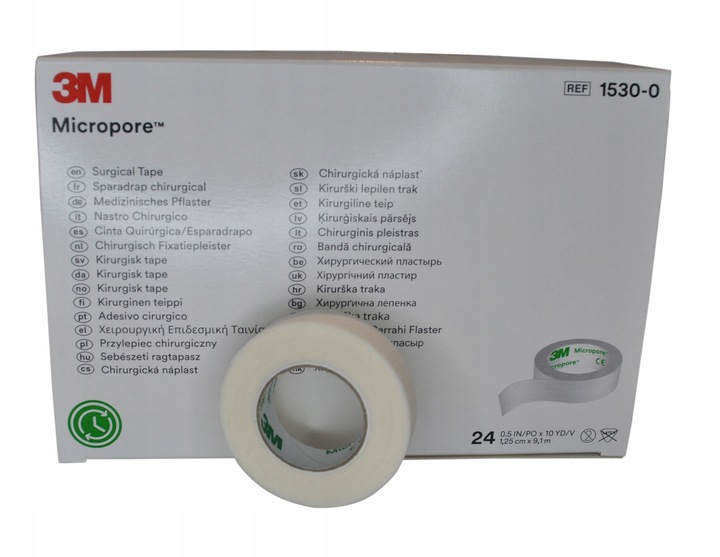 PRZYLEPIEC MICROPORE 3M 1,25cm x 9,1m 24SZT