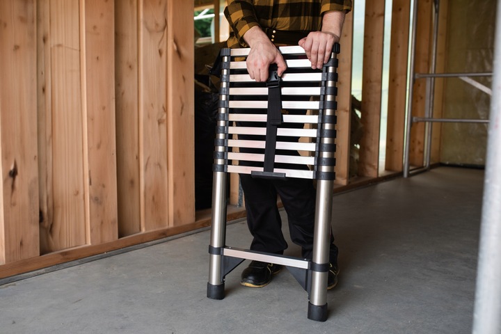 Drabina teleskopowa 11 stopni przystawna składana antypoślizgowa 3,2 m