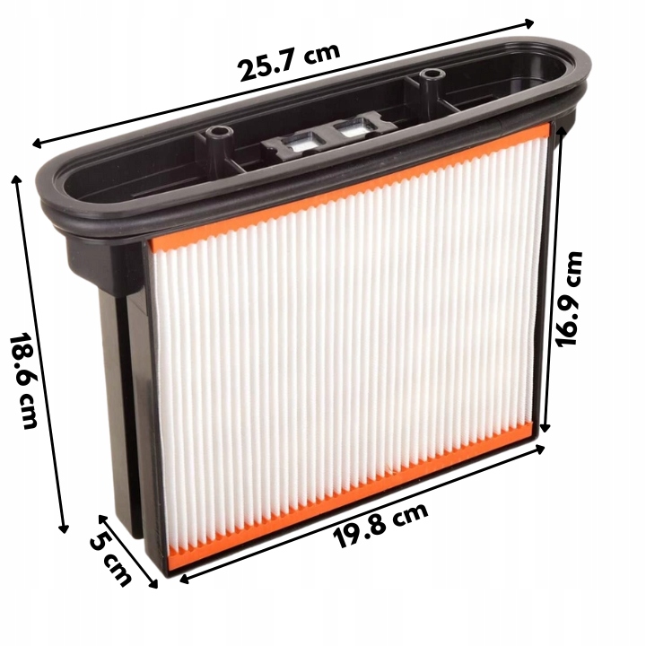 Zestaw filtr kasetowy do odkurzacza Starmix Bosch Metabo AEG zmywalny