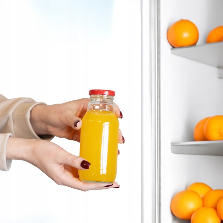 10x BUTELKA NA SOK KUBUŚ SOCZEK 330ml + ZAKRĘTKA BUTELKI SZKLANE NA SYROP