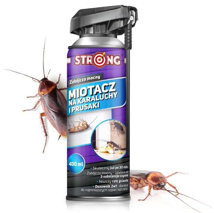 MIOTACZ NA KARALUCHY ŚRODEK NA KARALUCHY AEROZOL Z RURKĄ STRONG 400 ML
