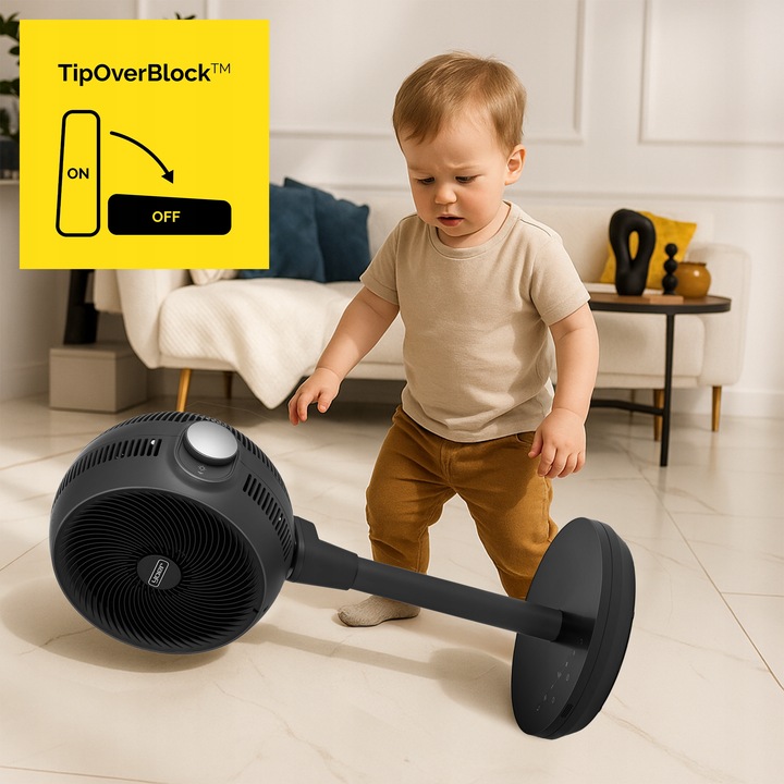 Termowentylator Farelka Cichy 38dB Yoer 1800W +Oscylacja 3D