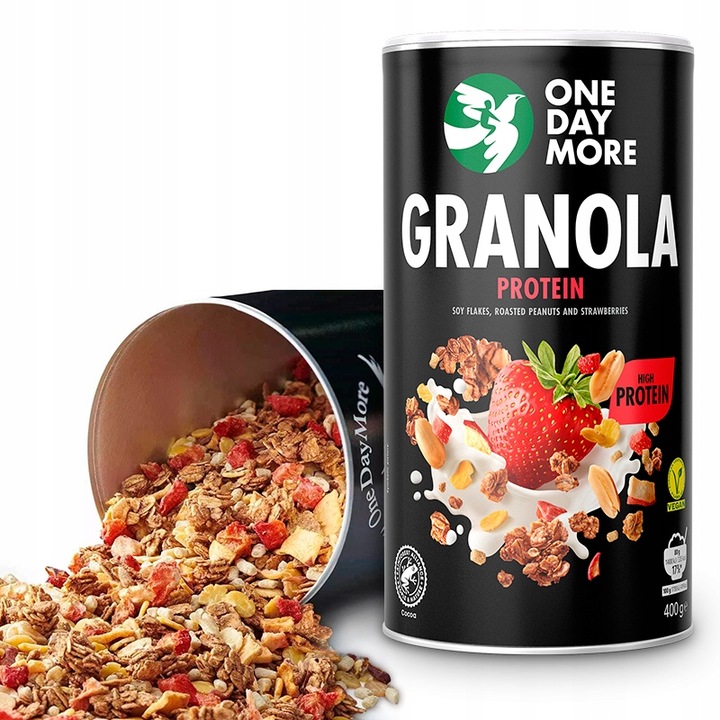 Granola Proteinowa 400g | 28g białka | dla aktywnych | One Day More