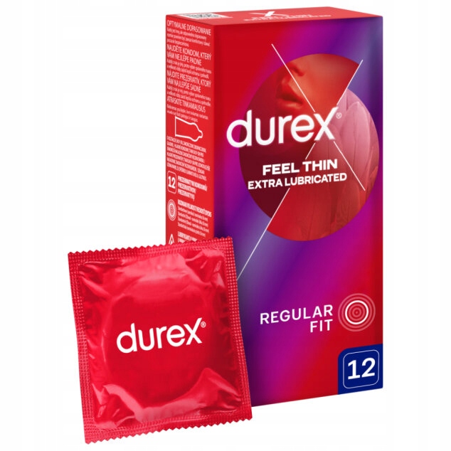 Prezerwatywy DUREX Fetherlite Elite 12 sztuk CIENKIE Dodatkowo