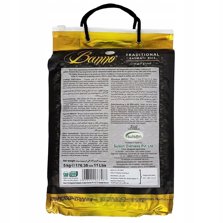 Ryż basmati tradycyjny Banno 5kg