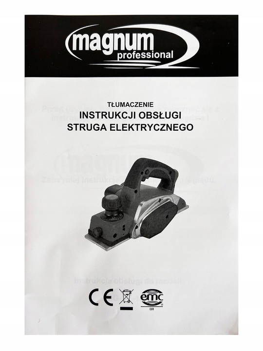 STRUG ELEKTRYCZNY DO DREWNA HEBLARKA 1900W HEBEL STOLARSKI STRUGARKA