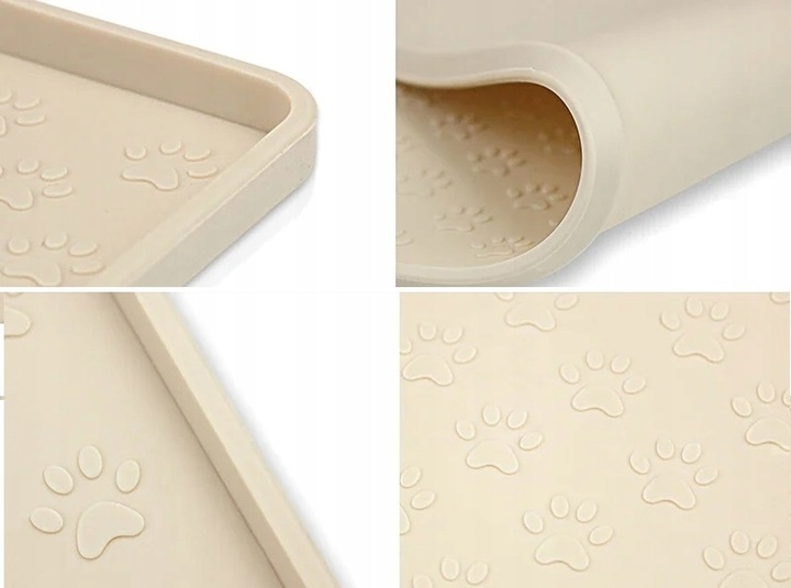 MATA PODKŁADKA POD MISKI DLA PSA KOTA SILIKON 48x30 MIĘKKA WYTRZYMAŁA