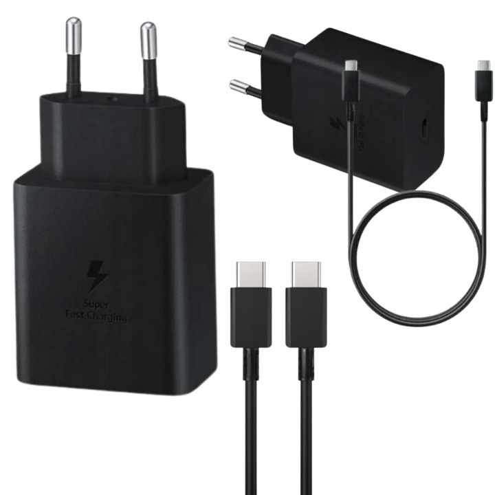 Ładowarka Sieciowa Szybka USB-C 45W PD + Kabel USB-C do USB-C 3.0 2.4A 1m