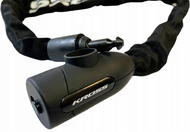 ZAPIĘCIE Rowerowe ŁAŃCUCH KROSS BLOKADA Zabezpieczenie Do Roweru Kluczyki