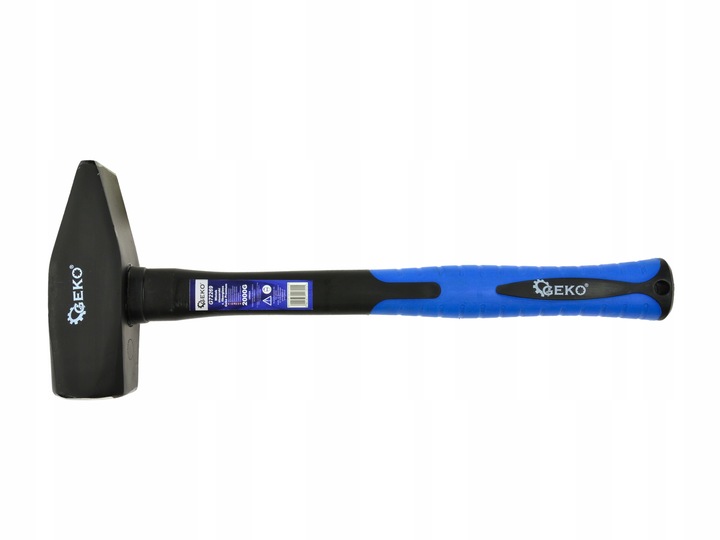 MŁOTEK ŚLUSARSKI 2KG STALOWA GŁOWICA TRZONEK WŁÓKNO SZKLANE GEKO