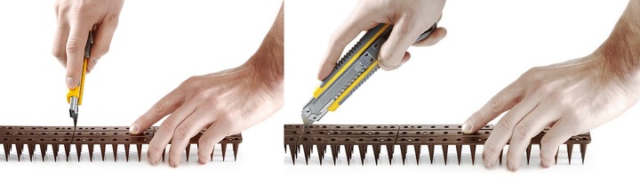 WYSOKIE KOLCE NA PTAKI GOŁĘBIE KUN KOLORÓW 10 SZT 5 METRÓW KOLOR