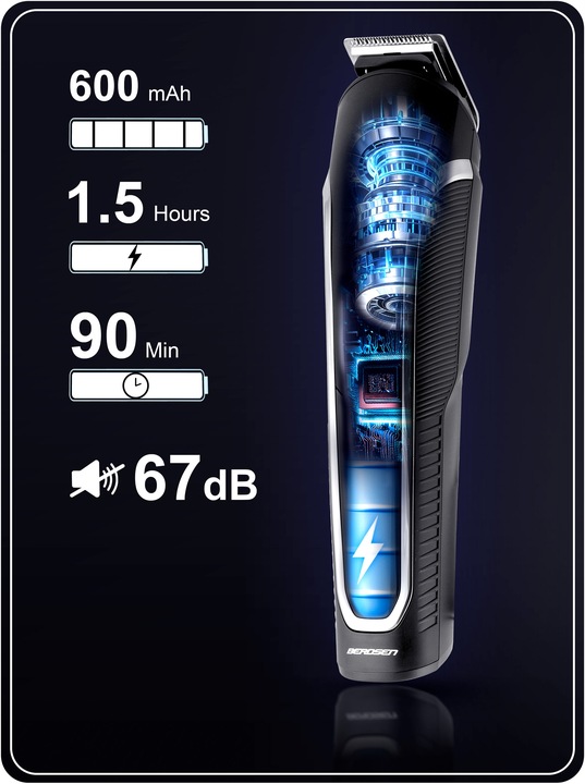 Trymer maszynka do włosów golarka do brody zarostu do golenia 6w1