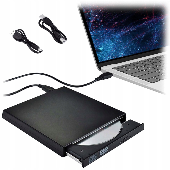 2 x NAPĘD ZEWNĘTRZNY CD-R DVD-ROM RW USB NAGRYWARKA ODTWARZACZ DO LAPTOPA S
