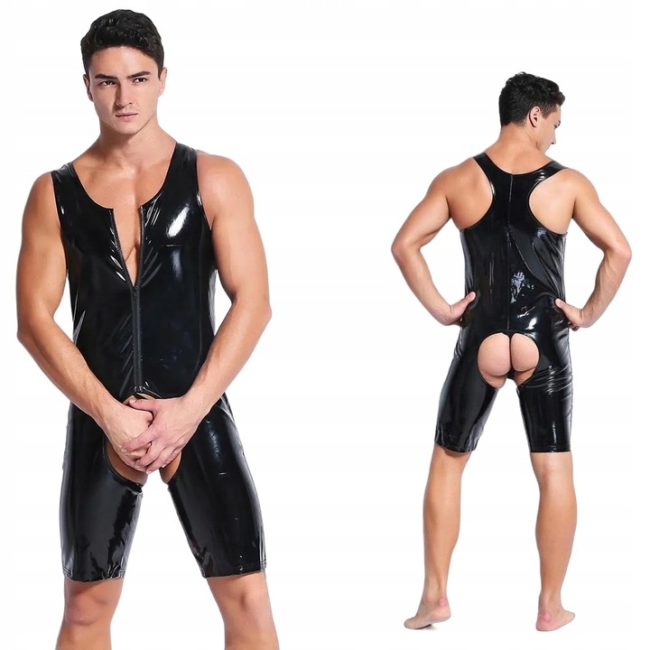 MĘSKI KOMBINEZON SEXY BIELIZNA EROTYCZNA ROZMIAR XL