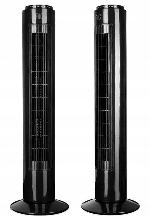 WENTYLATOR KOLUMNOWY DUŻY WIATRAK PODŁOGOWY TIMER OSCYLACJA KOLUMNA