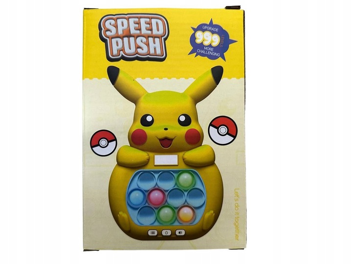 GRA ZRĘCZNOŚCIOWA POP IT ANTYSTRESOWA ELEKTRYCZNA, KOLOROWE PODŚWIETLENIE!