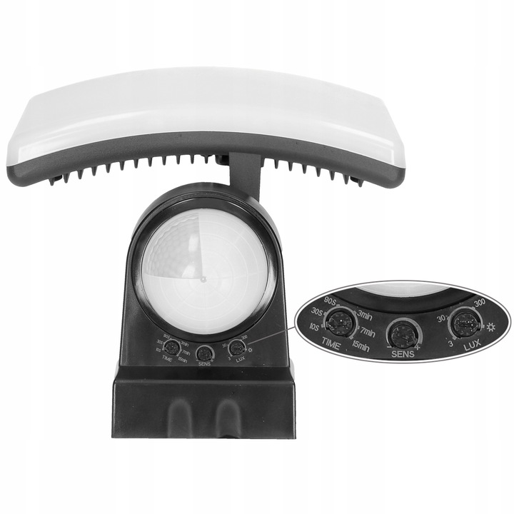 Lampa Zewnętrzna LED 30W Czujnik Ruchu i Zmierzchu Regulacja Halogen