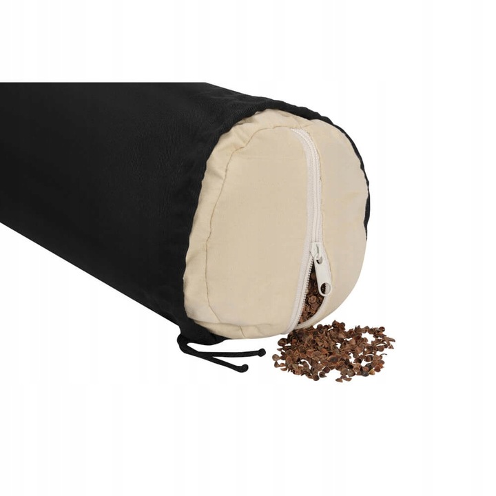 Bolster wałek do jogi Yoa basic - Czarny