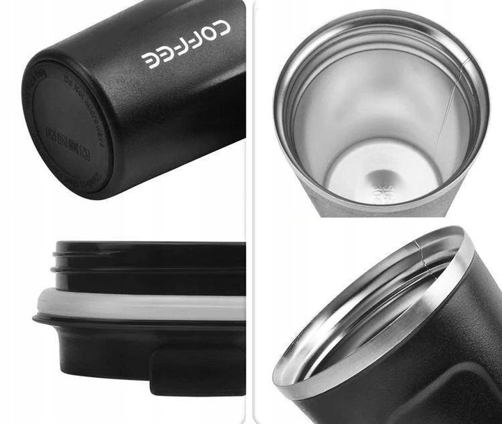 KUBEK TERMICZNY TERMOS 510 ML WYŚWIETLACZ EKRAN LCD NA KAWĘ HERBATĘ SMART