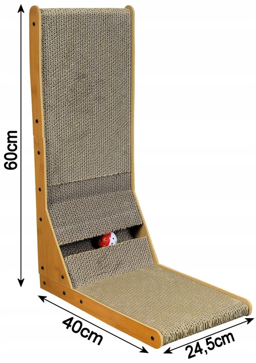 Drapak dla Kota Narożny z Kocimiętką i Zabawką