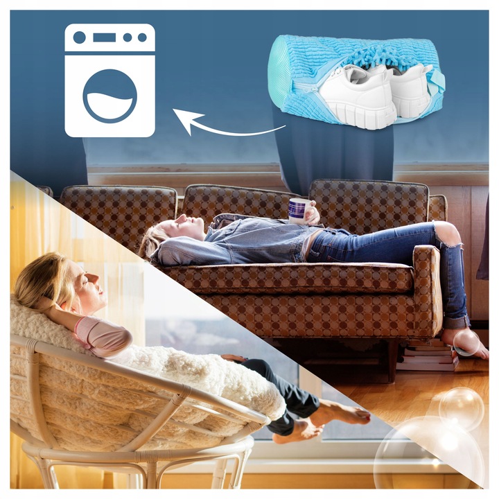 Worek do prania butów z mikrofibry - pokrowiec ochronny na buty do pralki