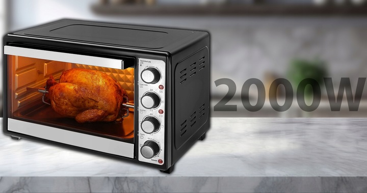 PIEKARNIK ELEKTRYCZNY WOLNOSTOJĄCY Z TERMOOBIEGIEM 45L ROŻNO DUŻY