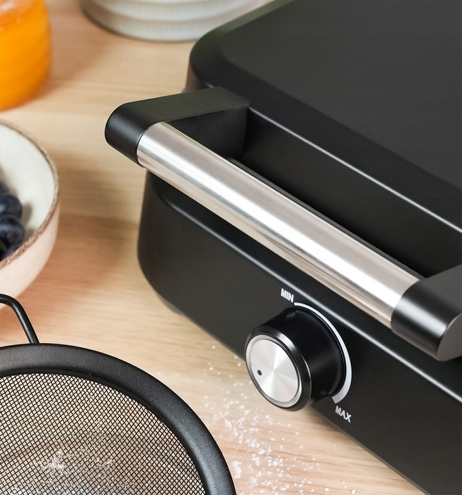 GOFROWNICA 2 DUŻE CHRUPIĄCE GOFRY MOCNA SMART MARMURKOWA POWŁOKA