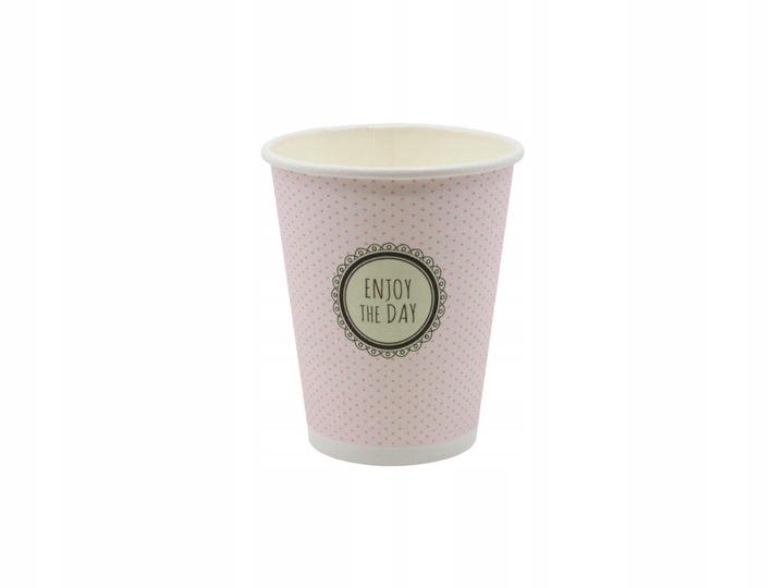 KUBKI PAPIEROWE DO KAWY - PASTELE MIX 250ML 100 SZTUK DO ZIMNYCH I GORĄCYCH