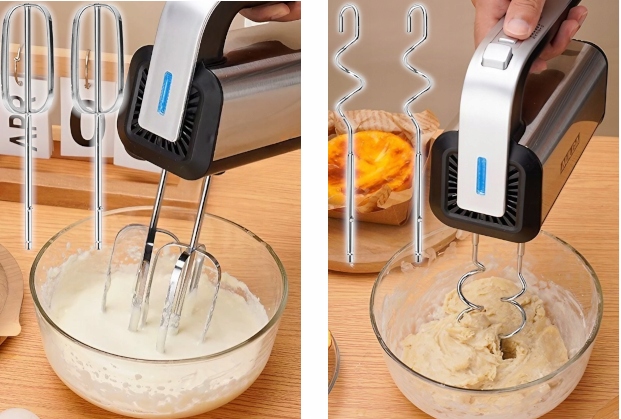 MIKSER RĘCZNY ROBOT KUCHENNY TODOMI TURBO PODKŁADKA TRZEPACZKI HAKI 5 BIEGI