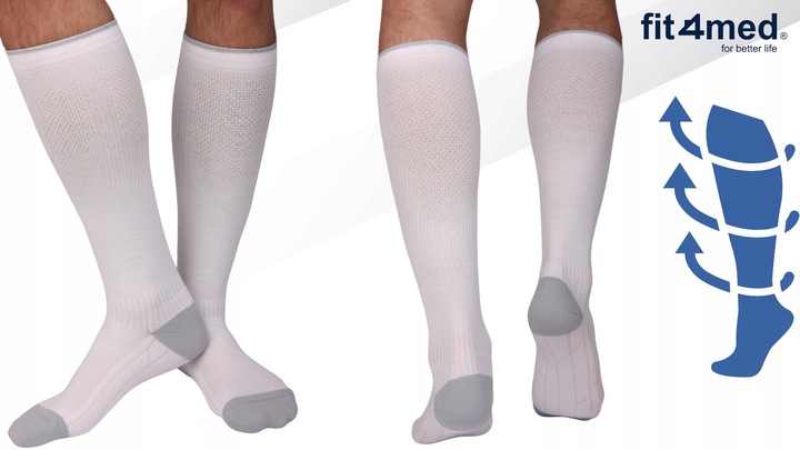 SKARPETY KOMPRESYJNE PODKOLANÓWKI UCISKOWE PRZECIWŻYLAKOWE ŻYLAKI