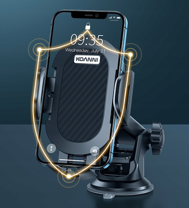 UCHWYT DO SAMOCHODU NA TELEFON SZYBĘ KOKPIT SOMOCHODOWY REGULOWANY