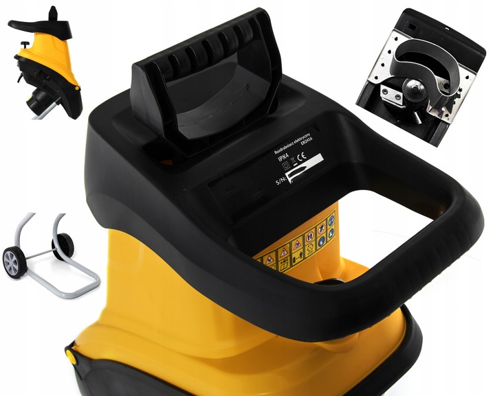 ROZDRABNIACZ ELEKTRYCZNY SAMOZASYSAJĄCY RĘBAK DO GAŁĘZI GŁADKOLUFOWY