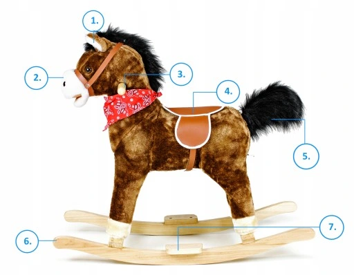 KOŃ na biegunach ŚPIEWAJĄCY, interaktywny KONIK