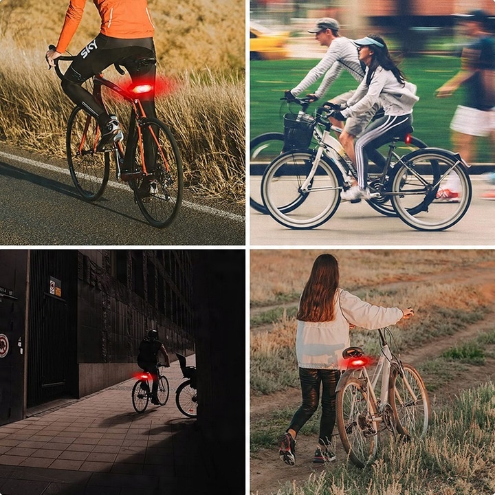 KIERUNKOWSKAZY LAMPKA NA ROWER LAMPA OŚWIETLENIE SYGNALIZACJA TYŁ LED PILOT