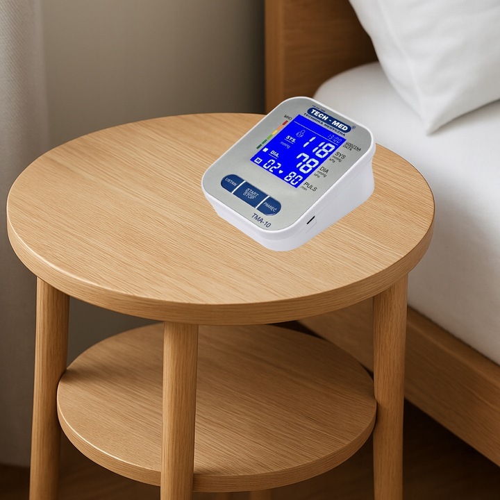 CIŚNIENIOMIERZ NARAMIENNY ETUI CZYTELNY EKRAN ARYTMIA TECH-MED TMA-10