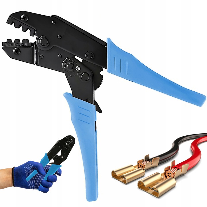 ZACISKARKA PRASKA KONEKTORÓW NIEIZOLOWANYCH KABLI